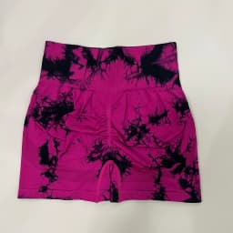Women Tie Dye Gym Shorts Athletic Scrunch Workout Biker High Waist Yoga Pants Leggins Sports Fitness Short Tights Drop Shipping