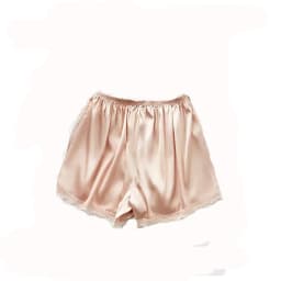 Women Spring Summer Satin Silk Lace Safety Shorts Pants Loose Elastic Waist Home Sleep Shorts Nightwear Bottom Thin Pajamas
