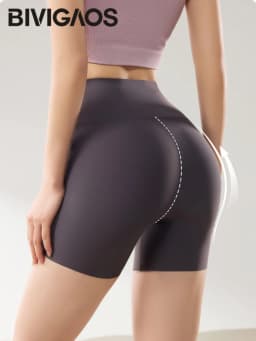 BIVIGAOS Summer Thin Seamless Sharkskin Mini Shorts Women High Waist Slim Sexy Sport Shorts Multicolor Fitness Bicycle Shorts