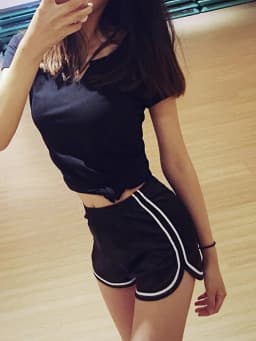 Women Shorts Summer Silk Slim Beach Casual White Egde Shorts Hot