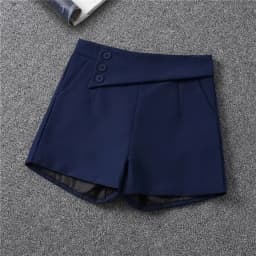 Elegant Office Lady's Black Shorts Matching Women's Wide Leg Shorts Chic Casual Loose Shorts 2025 Summer New Trend Female Pants