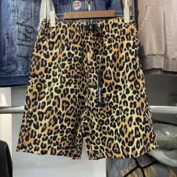 Kapital 21SS Quick Dry Polka Dot Leopard Print Loose Casual Sport Shorts Five-Quarter Length Cotton Youth Fashion Leisure Shorts