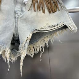 Short Jean Pants Woman Fringe Boxer Ripped Wide Denim Shorts for Women Y2k Vintage Outdoor Casual Streetwear Classic Trend 2025