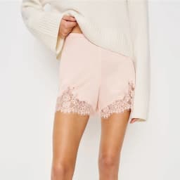 hirigin Women Satin Silk Lace Trim Shorts Silky Low Rise Boxer Shorts Y2k Teen Girls Cute Y2K Coquette Lounge Slip Bottoms
