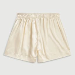 Gaono Women Satin Boxers Shorts Casual Buttons Elastic Waist Short Pants Streetwear Y2K Vintage Lounge Bottom Loose Shorts