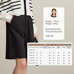Amii Women's Shorts 2026 Autumn New Versatile Commuter Loose Five-point Pants Solid Color Casual Wide-leg Medium Pants 12621079
