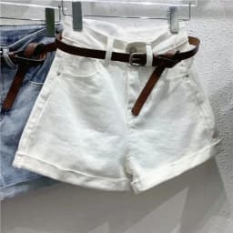 American Retro Denim Shorts Women Summer 2026 Street Loose High-waisted Rolled Edge Booty Shorts