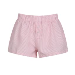 Striped Print Casual Shorts for Women Elastic Waist Fashion Button Bottoms Streetwear Chic Basic Y2K Loose Shorts