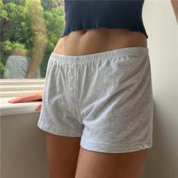 Women y2k Fairycore Grunge Pajamas Shorts Solid/Floral/Striped Print Elastic Waist Straight Short Pant Kawaii Sweet Shorts