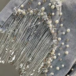 New 2026 Summer Women Heavy Beaded Rhinestone Shorts High Waist Sequin Tassel Ripped Wide Leg Hot Pants