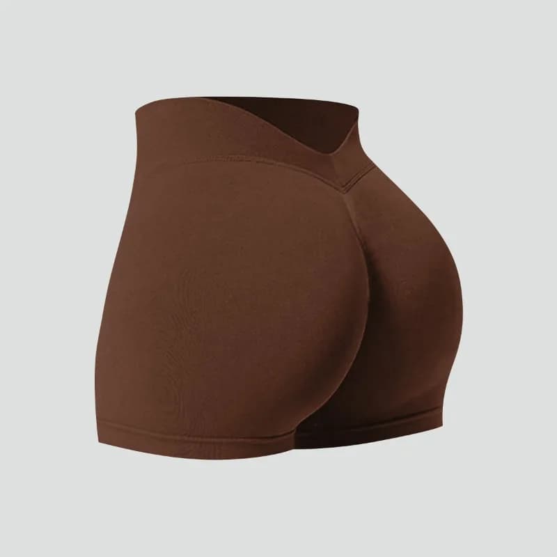 Women Summer V- Waisted Yoga Shorts Fashionable and Sexy Running Fitness Pants Gym High Elastic Hip Liftting Sports Shorts