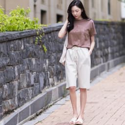 Women Summer Bermuda Shorts Cotton Wide-legged Leisure Trousers Large Size Loose Elastic Waist With Belt shorts 6XL 7XL 8XL