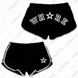Y2K Shorts Harajuku Letter Print Star Print Women Rock Gothic Retro Pants Hip Hop Streetwear Spice Girls Hot Pants Punk Sexy Emo