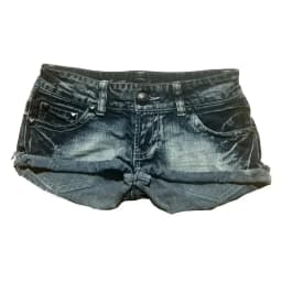 Y2k Flag Embroidery Vintage Denim Women Shorts Harajuku Slim Light Blue Jean Low Waist Short Street Mini Short Women Clothing