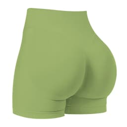 Summer High Waisted Yoga Shorts Fashionable and Sexy Running Fitness Pants Solid Color Yoga Leggings