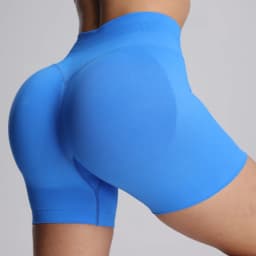 High Impact Summer Yoga Shorts Sportswear Woman Gym Seamless Workout High Waist Shorts w/Tummy Control Running Fitness Leggings