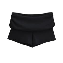 Summer Slim Yoga Shorts Women Casual Solid Color Fold Over Low Waist Lounge Shorts