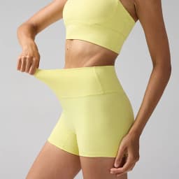 Solid Color Women Fitness Sport Yoga Short Running Cycling Women's Leggings Quick Dry Breathable High-Waisted Yoga Shorts
