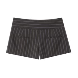 European and American style spring fashion temperament simple striped low waist wide waist shorts