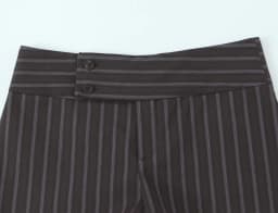 European and American style spring fashion temperament simple striped low waist wide waist shorts
