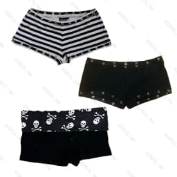 Street Wear Fashionable Popular Classic Hip-Hop Rock Style Mini Shorts Summer American Gothic Punk Vintage Mini Shorts E-Girls