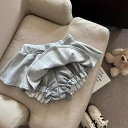 Harajuku Gray Drawstring Mini Skort Women Sweet Sexy A Line Puff Shorts Y2K Preppy Style Ruffle Sporty Black Skort