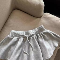 Harajuku Gray Drawstring Mini Skort Women Sweet Sexy A Line Puff Shorts Y2K Preppy Style Ruffle Sporty Black Skort