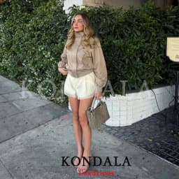 KONDALA Vintage Casual Chic Women Shorts Chic Yellow Lace Pockets Zipper Shorts New Fashion 2026 Spring Summer Holiday Shorts