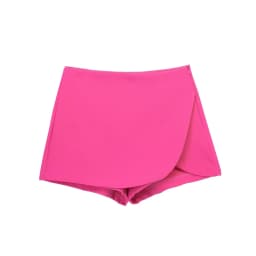 Willshela Women Fashion Solid Side Zipper Skirts Shorts Vintage High Waist Female Chic Lady Shorts