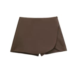 Willshela Women Fashion Solid Side Zipper Skirts Shorts Vintage High Waist Female Chic Lady Shorts