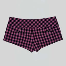Summer Women Y2K Street Club Gingham Plaid Four Button Decor Low Waist Ultra Short Bodycon Booty Hot Pants Shorts