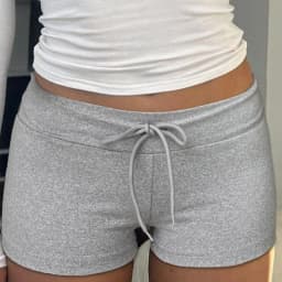 Vintage Y2K Harajuku Shorts Women Low Rise Lace Up Skinny Bottoms Solid Slim Fitting Streetwear Ladies Shorts
