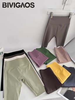 BIVIGAOS Summer New Multi Color Biker Shorts Women High Waist Elastic Tight Sexy Sports Shaper Candy Colored Cycling Shorts