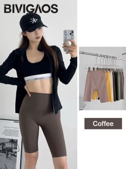 BIVIGAOS Summer New Multi Color Biker Shorts Women High Waist Elastic Tight Sexy Sports Shaper Candy Colored Cycling Shorts
