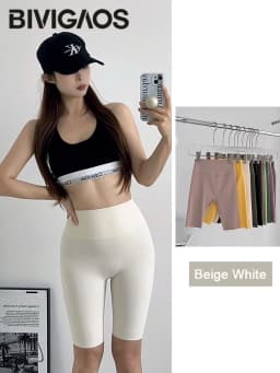 BIVIGAOS Summer New Multi Color Biker Shorts Women High Waist Elastic Tight Sexy Sports Shaper Candy Colored Cycling Shorts