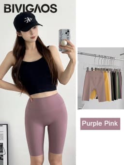 BIVIGAOS Summer New Multi Color Biker Shorts Women High Waist Elastic Tight Sexy Sports Shaper Candy Colored Cycling Shorts
