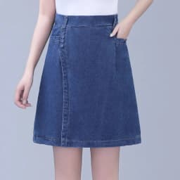 Five point Jeans Skirt Women's Summer Thin Four point Wide leg pants 2026 New Woman Loose Shorts High waisted Short Casual Pants