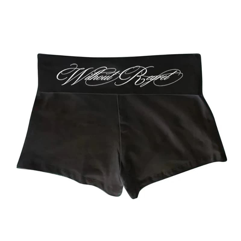 Y2K Shorts Grunge Goth Hip Hop Harajuku Letter Print Vintage Hot pants Streetwear High street Chic Casual Cleanfit​ Y2k Panties
