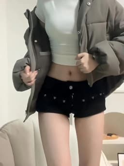 Aoaiiys Mini Jean Shorts Woman Punk Aesthetic Spice Girls Sexy Denim Pants Harajuku Gothic Shorts Summer 2026 Chic Black Jeans