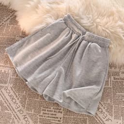 Summer Elastic High Waist Casual Sports Shorts Female Solid Color Loose Beach Hot Short Pants Black/Grey Straight Shorts Pants