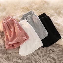 Summer Elastic High Waist Casual Sports Shorts Female Solid Color Loose Beach Hot Short Pants Black/Grey Straight Shorts Pants