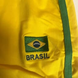 Y2k Streetwear Brazil Embroidery Yellow Shorts Women's Elegant High Waist Wide Leg Summer Leisure Sexy Club Slim Hot Short Pants