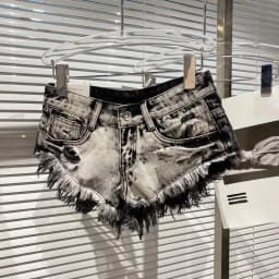 Denim Shorts Women High Street Hotsweet Casual Low Waist Raw Edges Holes A-line Korean Style Y2k Spicy Girls Summer Shorts