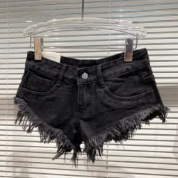 Denim Shorts Women High Street Hotsweet Casual Low Waist Raw Edges Holes A-line Korean Style Y2k Spicy Girls Summer Shorts
