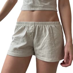 Women's Casual Elastic Shorts Solid Color/Floral/Heart Print Bottoms Short Pants Summer Loungewear Casual New