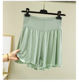 Modal Summer Shorts Sleep Bottoms Women Pure Color Casual Sleepwear Pants 2026 Loose Short Home Wide Leg Pants