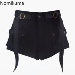 Women's Cargo Pants Denim Shorts 2025 New Botttoms High Waist Casual Summer Y2k Short Fashion Pantalones Cortos De Mujer 49B671