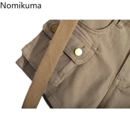 Women's Cargo Pants Denim Shorts 2025 New Botttoms High Waist Casual Summer Y2k Short Fashion Pantalones Cortos De Mujer 49B671