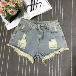 New High Waist Tassel Broken Denim Shorts Female 2026 Summer Korean Version Raw Edge Wide Leg Loose Plus Size Jean Shorts Women