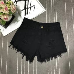 New High Waist Tassel Broken Denim Shorts Female 2026 Summer Korean Version Raw Edge Wide Leg Loose Plus Size Jean Shorts Women